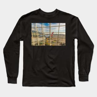 Ready For Departure - A380 Airliner - Airplane Artwork Long Sleeve T-Shirt